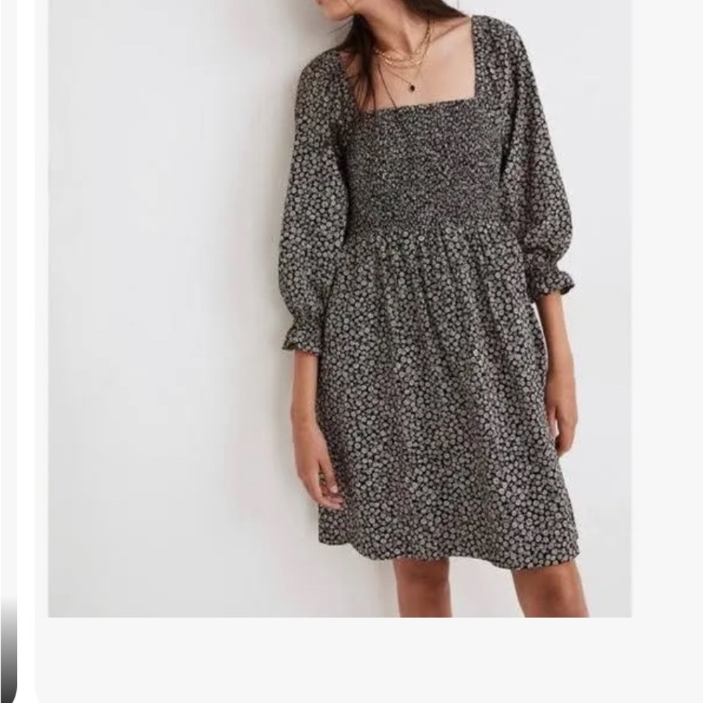 Madewell Lucie Elbow-Sleeve dress